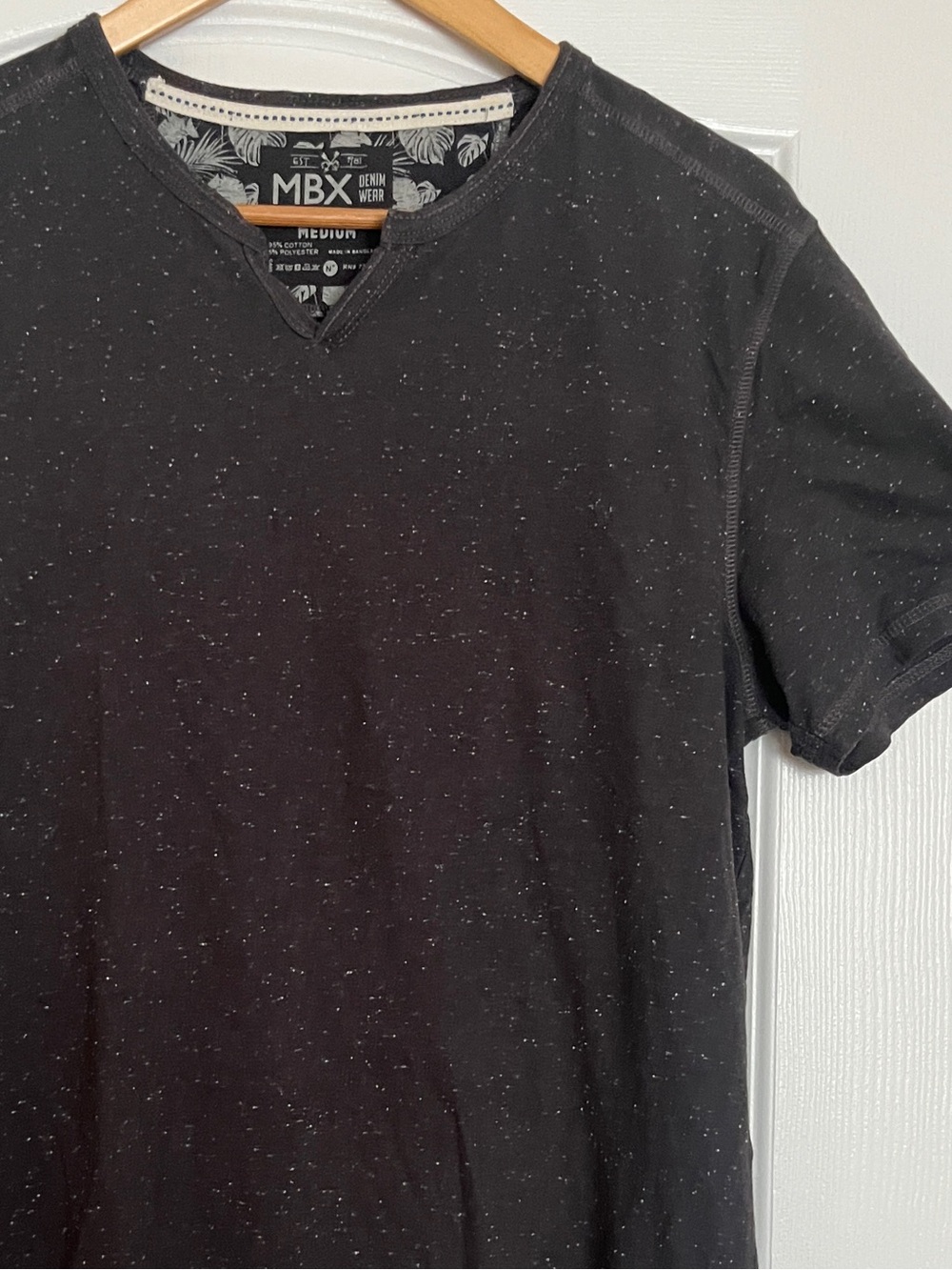 MBX Denim Wear Charcoal Grey Speckled Tee